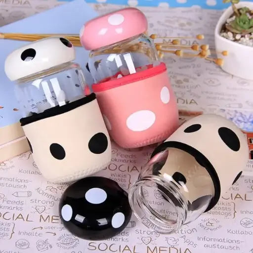 [BGCC10] Bolicha Glass Cup Mushrooms